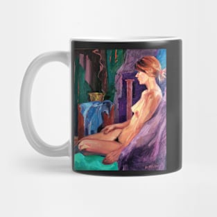 Seated Female Nude ~ oil painting Mug